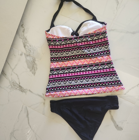 24th & Ocean Solid Front Tie Swim Short Bottom main image 0